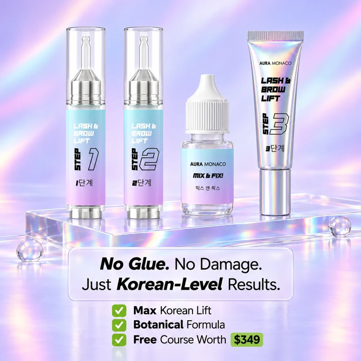 FULL Korean Lash Lift Kit + FREE Course