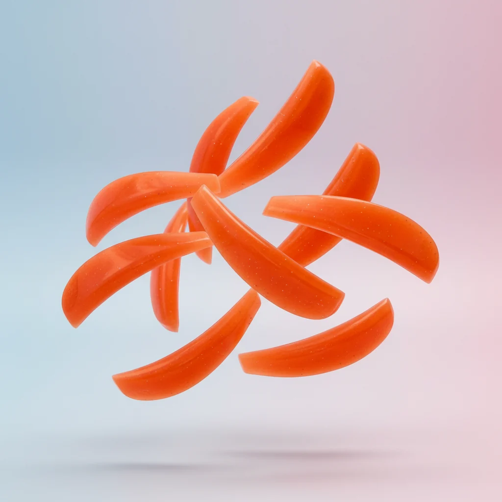 Peachy Orange 1 Sticky Teardrop Pads for Korean Lash Lift & Lamination