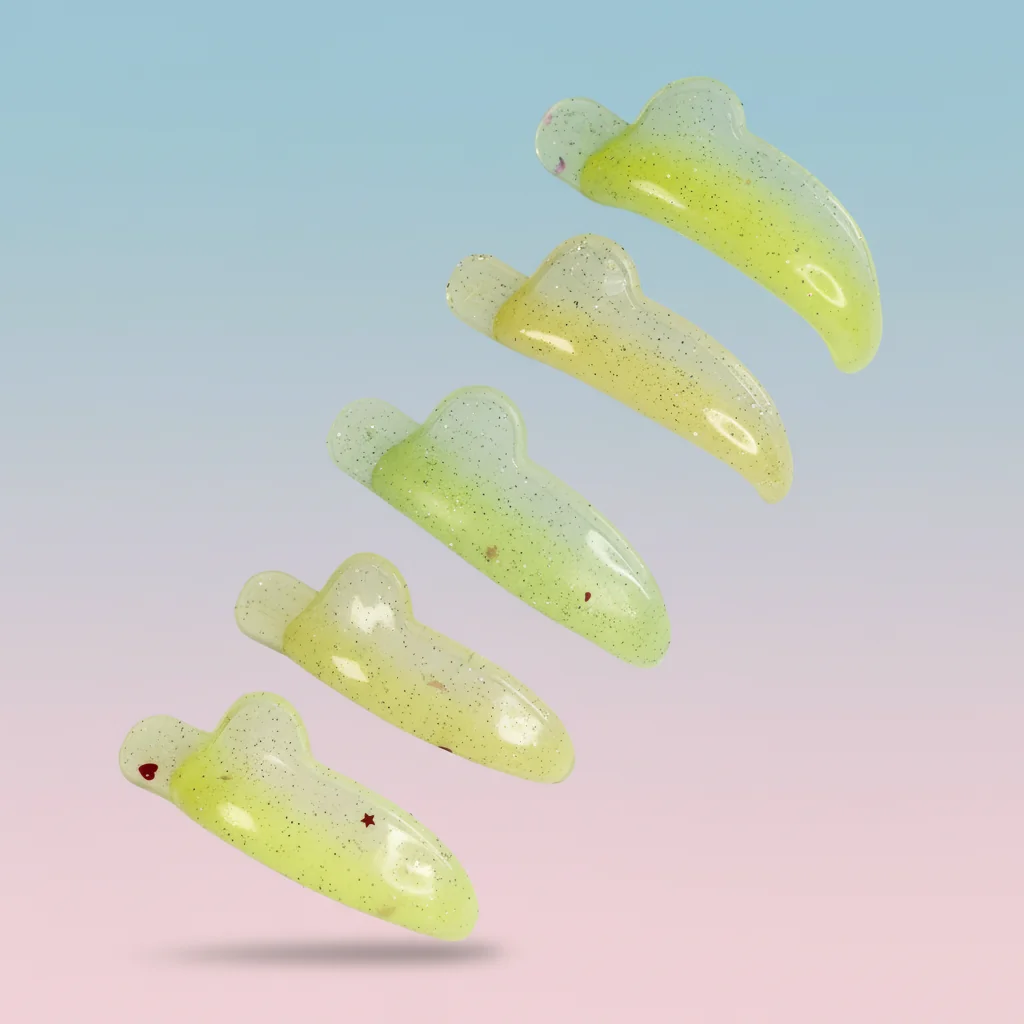 Sweet Banana 1 Soft & Sticky Round Teadrop Korean Lash Lift Pads with Glue Balm