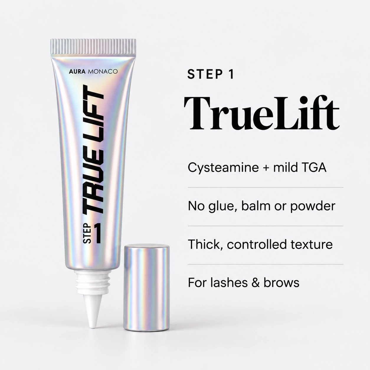 TrueLift Lash & Brow Lift | Step 1 & 2 | Glueless Hybrid System | 2x 10ml TrueLift Step 1