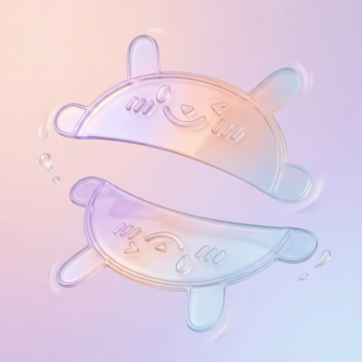 Sticky Flat Cozy Bear Shields for Korean Lash Lift Upper Eyelid Pads 1